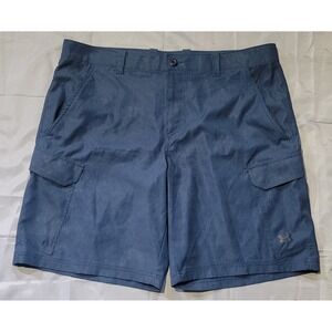 Under Armour Mens 42 Heat Gear Loose Fit Mid Rise Blue Golf‎ Shorts EUC